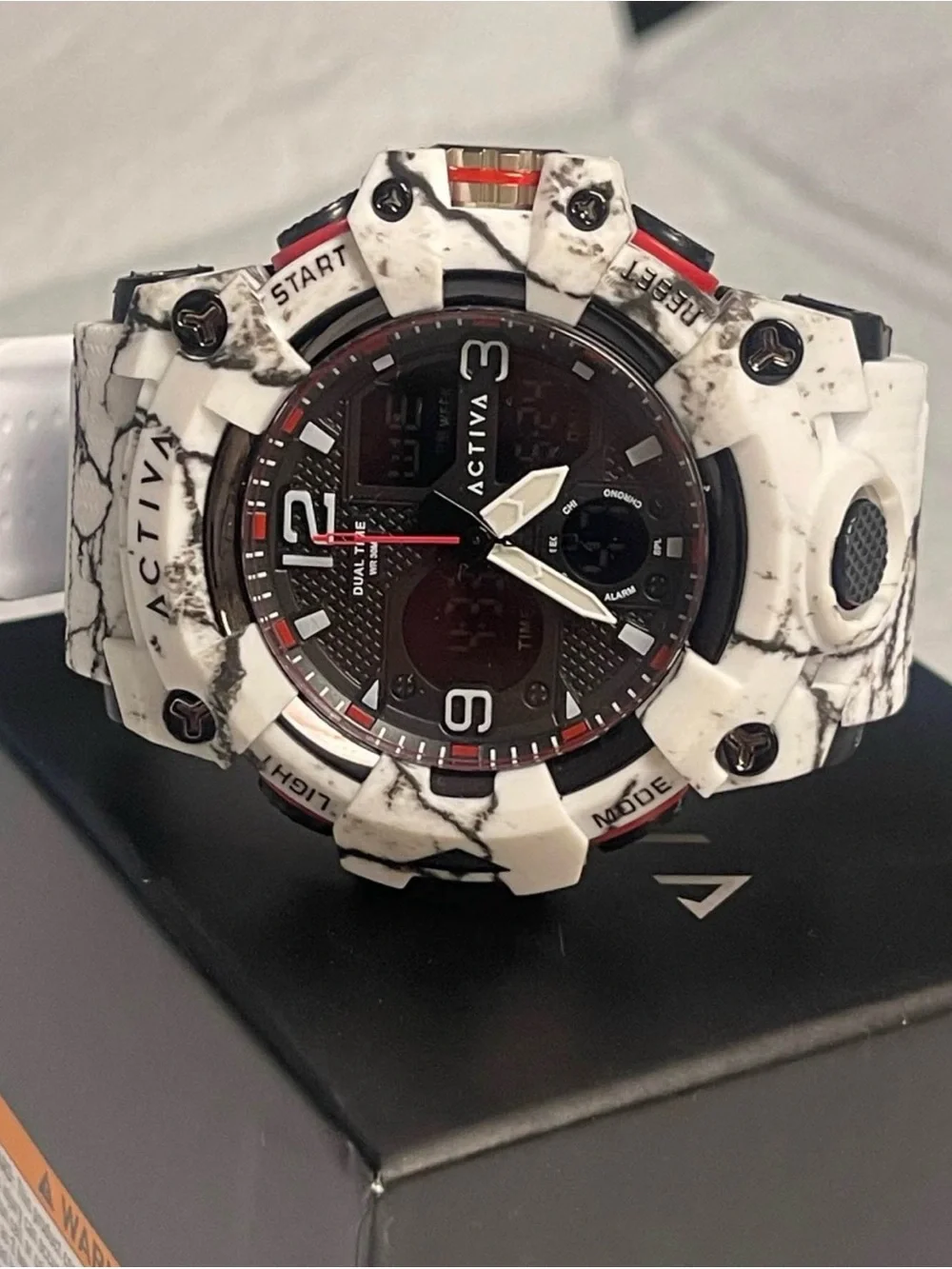 Activa X Invicta Digital Men's Watch - 49mm. Camouflage. White (ACW8008-003) new